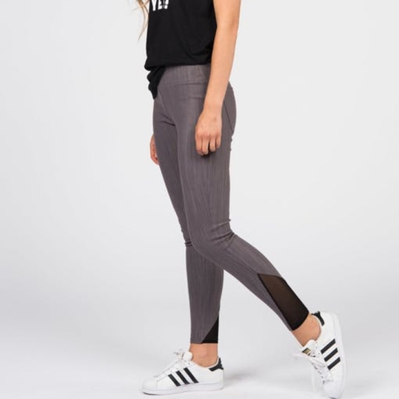 Agnes and Dora Knit Jegging Mesh Charcoal - Picture 5 of 6